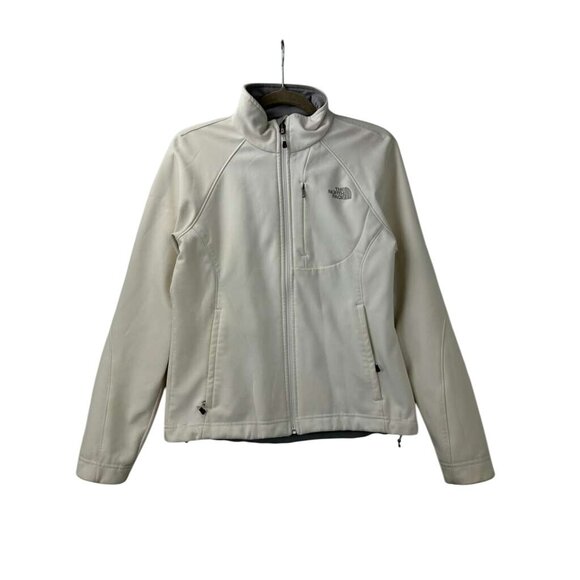 The North Face Women’s Size Medium Off White Softshell Full Zip Jacket - Picture 7 of 16